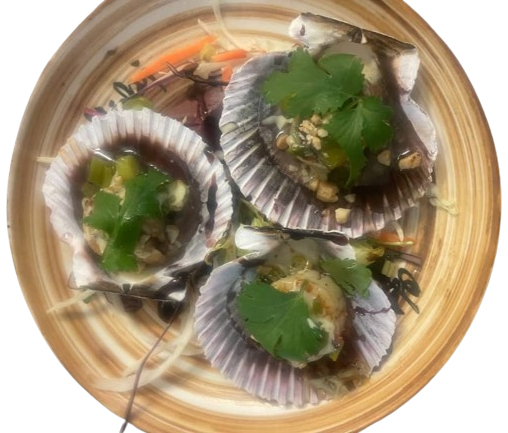 Gegrillte Japanische Kammmuschelfleisch (3 Stk)