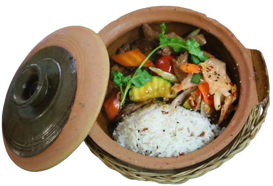 Gebratenes Gemüse mit Zitronengras und Chili Fried (Scharf)